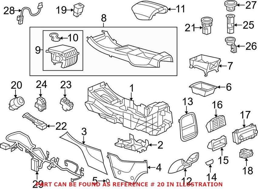 SAAB Interior Lighting Switch (Sport Mode) 13295002